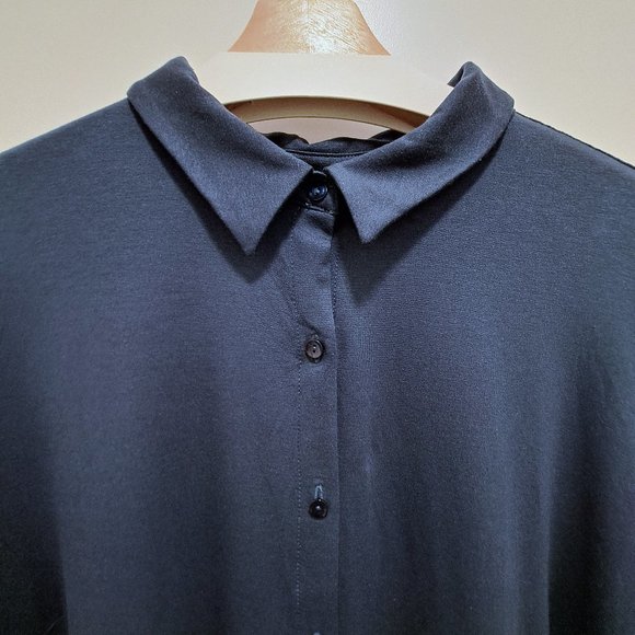 Eileen Fisher Classic Collar Long Shirt Size 2X New with Tag - Picture 2 of 10
